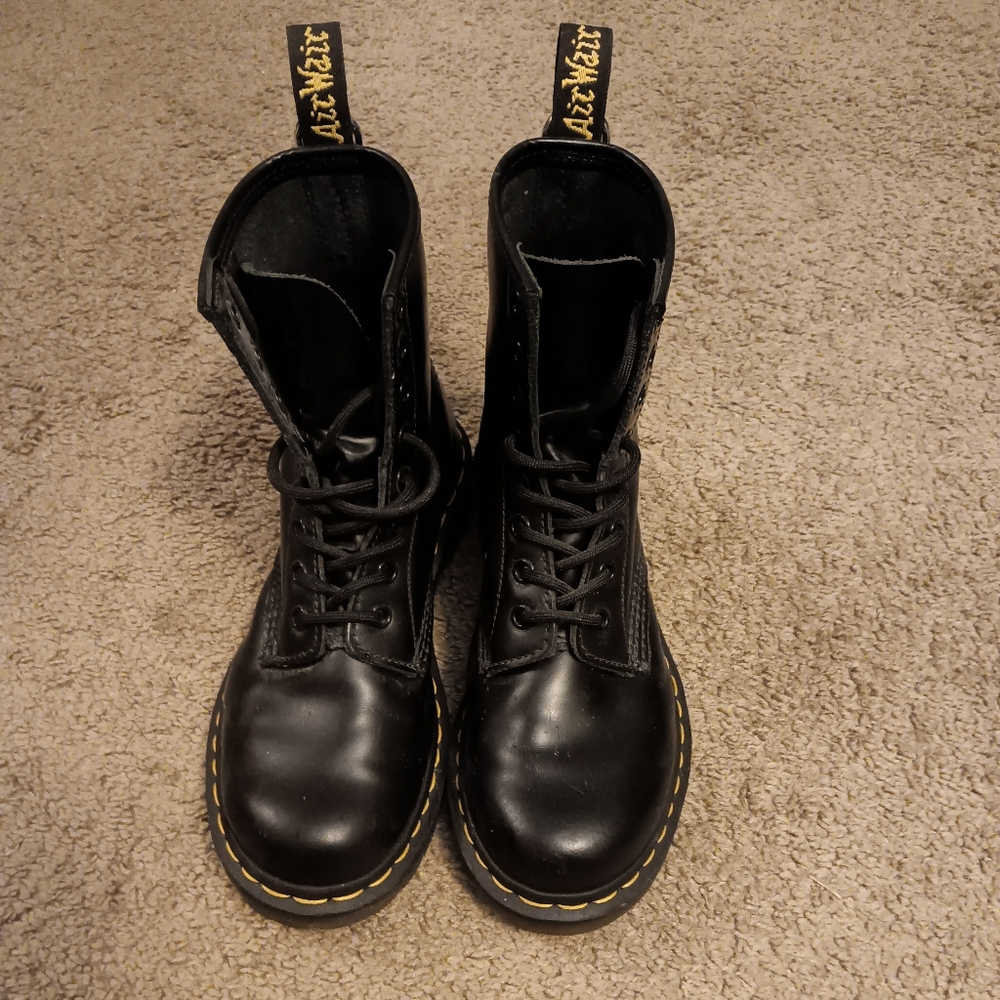 Dr. Martens Black Leather Boots